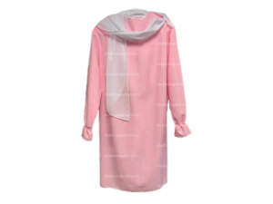 Нежно-розовое похоронное платье для женщины на похороны